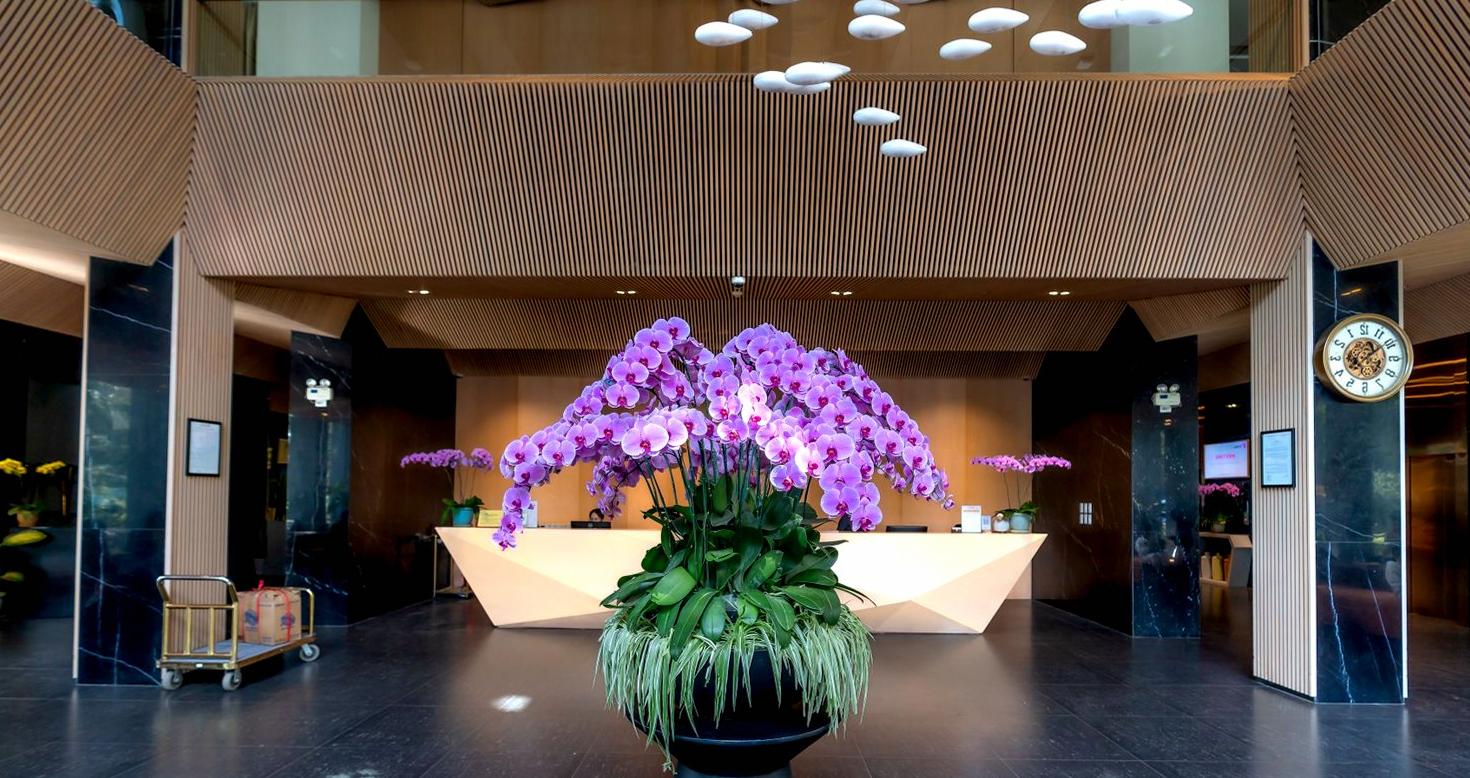 Reception orchid detail