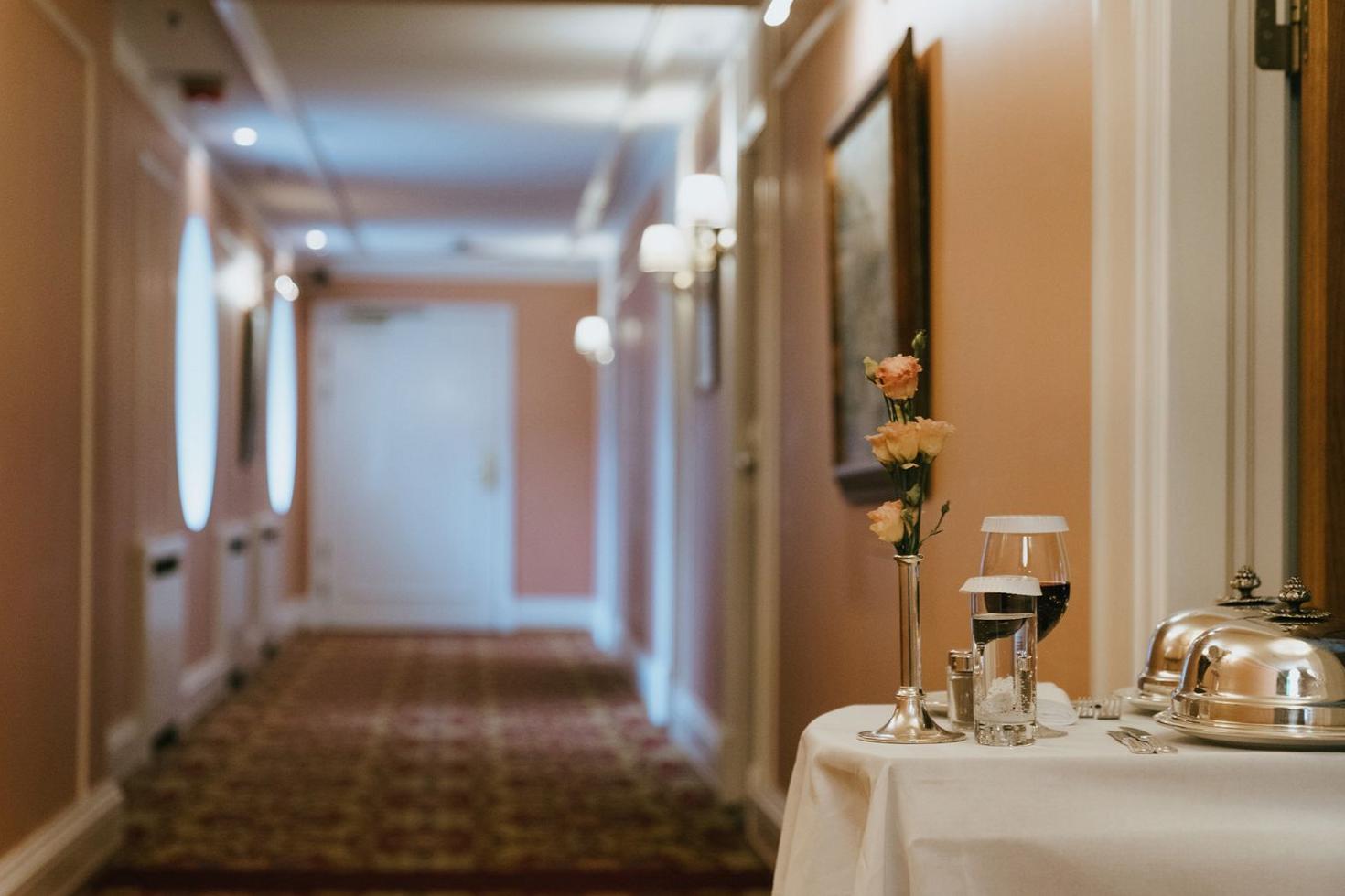 Warm room service ambiance